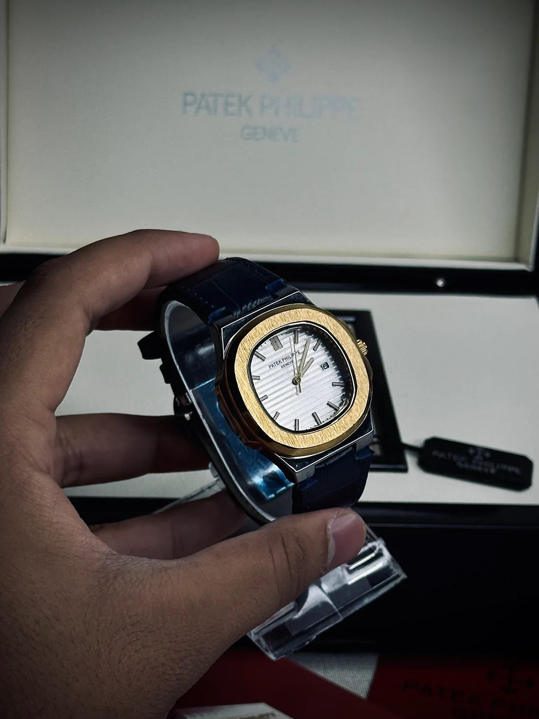 PETAK PHILIPPE LEATHER STRAP