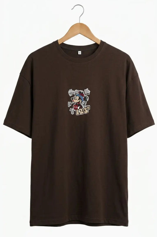 Premium Drop Shoulder Micky Mouse Design