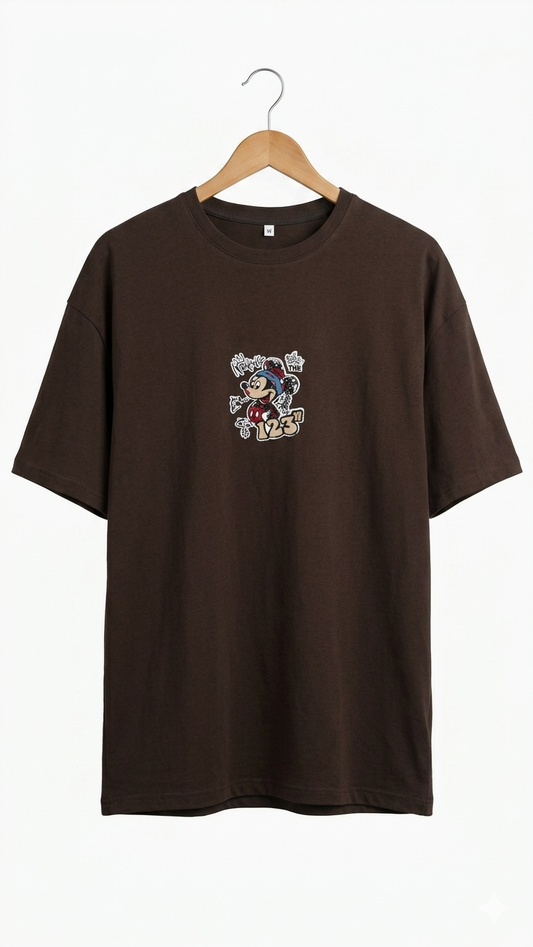 Premium Drop Shoulder Micky Mouse Design