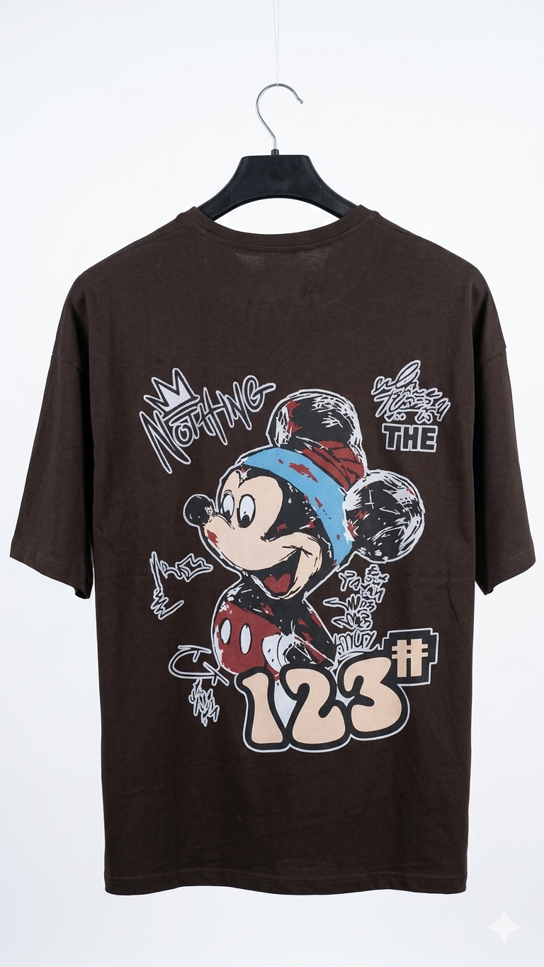 Premium Drop Shoulder Micky Mouse Design