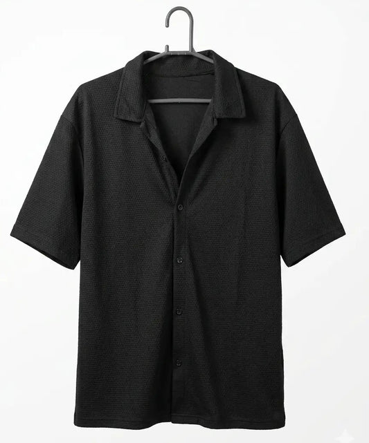 The Signature Noir Camp Shirt