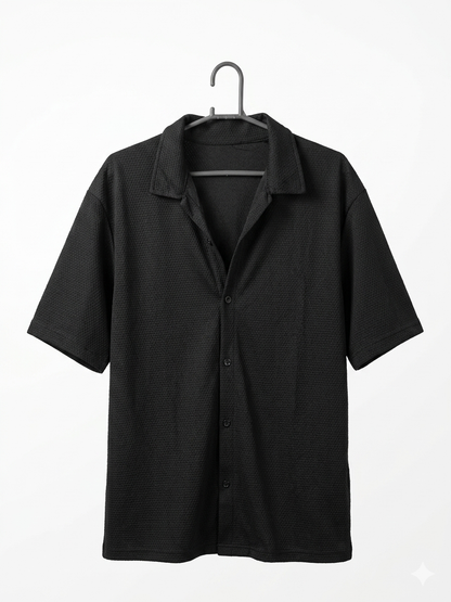 The Signature Noir Camp Shirt