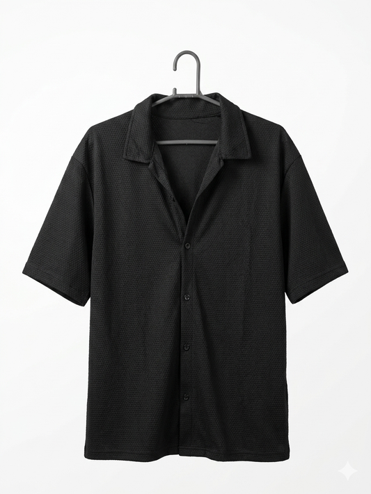 The Signature Noir Camp Shirt