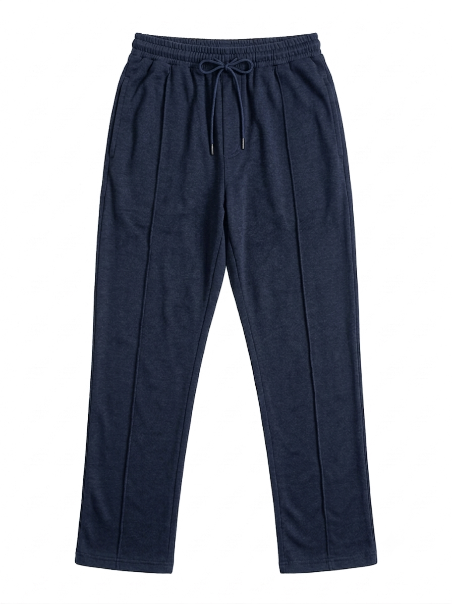 Urban Tech Knit Trouser-Navy Blue