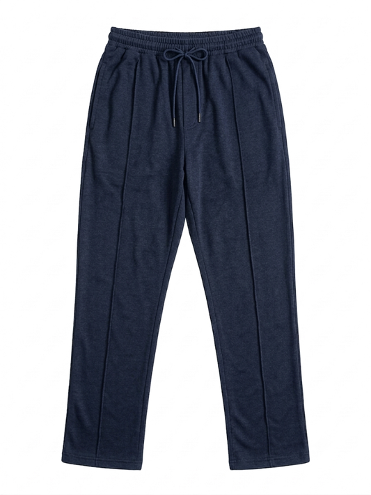 Urban Tech Knit Trouser-Navy Blue